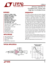 Datasheet LT5514 manufacturer Linear